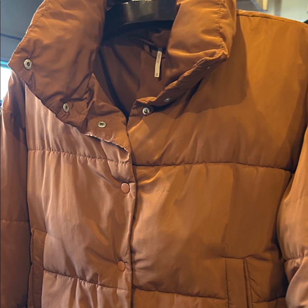 Free People Rust Puffer Jacket - Picture 3 of 8
